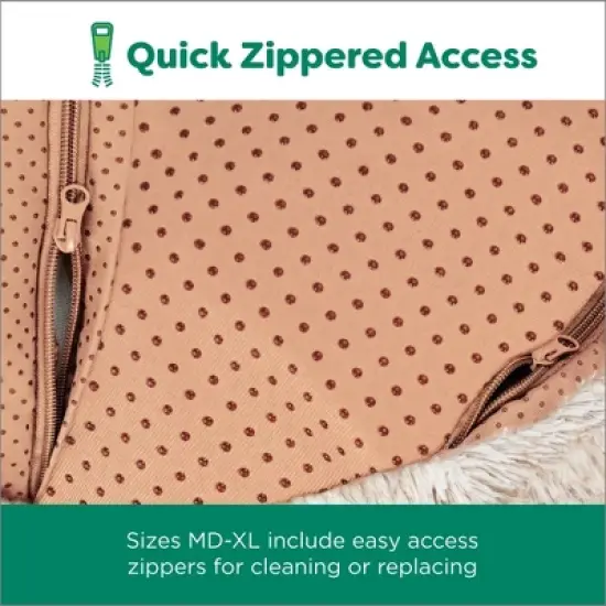 FurHaven Calming Cuddler Long Fur Donut Dog Bed image {10}