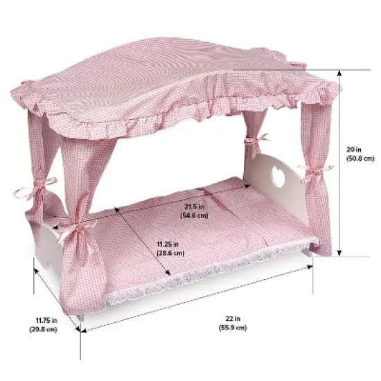 Badger Basket Doll Canopy Bed image {4}