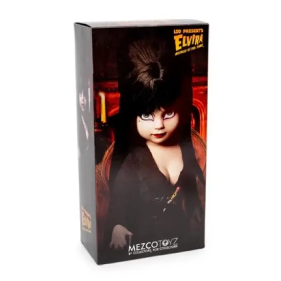 Mezco Toyz Living Dead Dolls Presents Elvira Mistress of the Dark 10 Inch Collectible Doll image {4}