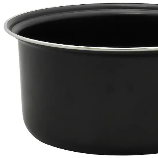 Brentwood 3-Piece Nonstick Carbon Steel Saucepan Set in Black image {2}