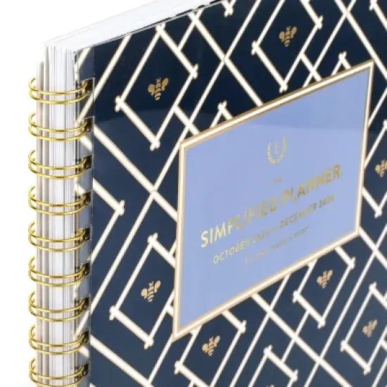 AT-A-GLANCE Emily Ley 2025-2026 Weekly/Monthly 11"x9.375" Large Create-Your-Own Navy Blue image {5}