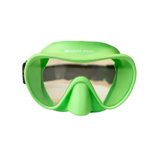 Hawaii Divers Deep Sea Adult Snorkel Mask &ndash; Green/Black image {1}
