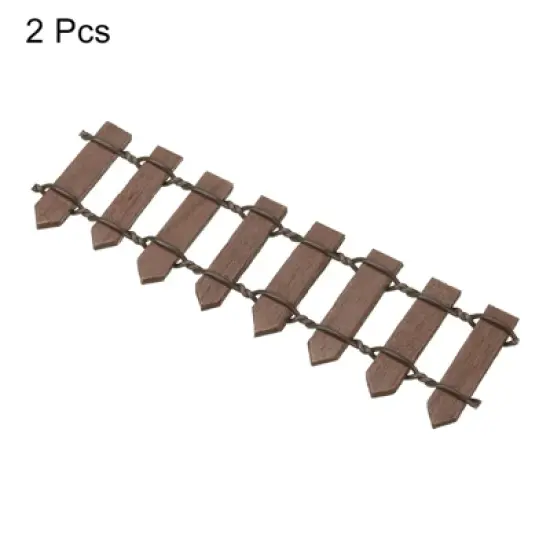 Unique Bargains Decorative Miniature Garden DIY Mini Ornament Picket Fence image {2}