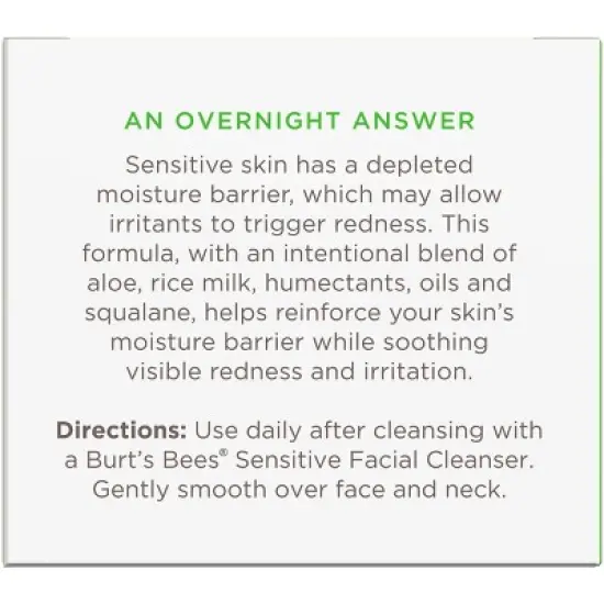 Burt's Bees Night Cream for Sensitive Skin - 1.8oz image {7}