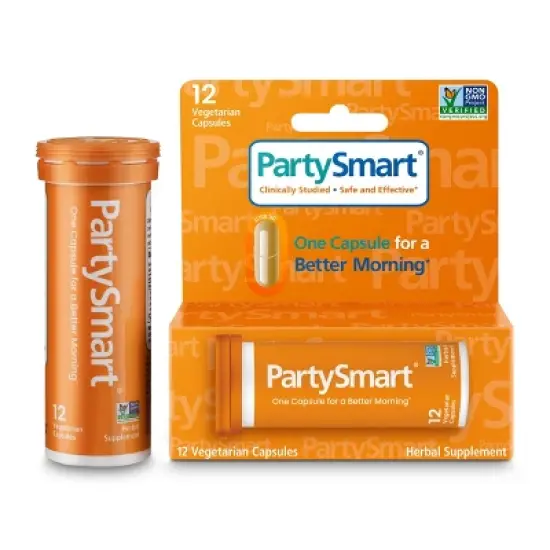 Himalaya PartySmart, One Capsule for a Better Morning, Plant-Based, Liver Support, 12 Capsules image {6}