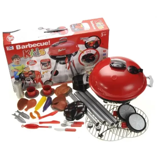 Link 20pc Cook and Play Barbecue BBQ Cooking Kitchen Toy, Interactive Grill, Cooking Playset for Kids image {3}