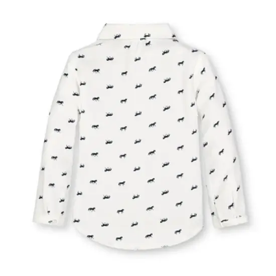 Hope & Henry Girls' Peter Pan Collar Top, Infant image {3}