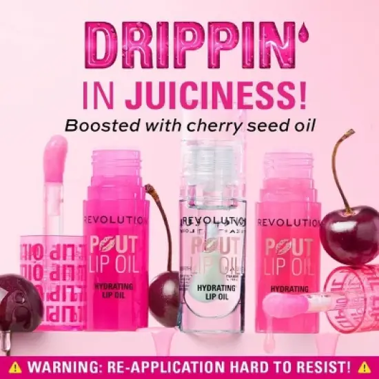 Makeup Revolution Pout Lip Oil - 0.1oz image {5}