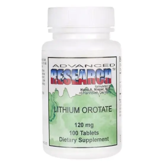 Advanced Research/Nutrient Carriers Lithium Orotate 120 mg 100 Tablets image {2}