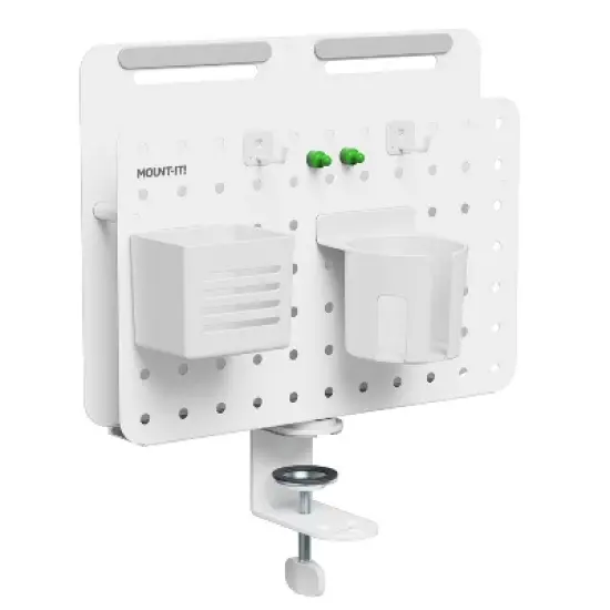 Mount-It! 360 Degree Rotating Pegboard and Organizer with Accessories image {9}