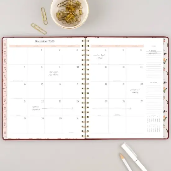 Pen+Pillar for Cambridge 2025 Weekly/Monthly Planner 11"x9.375" Posy: Adult Planner, Non-Toxic, Acid-Free, Tabs image {2}