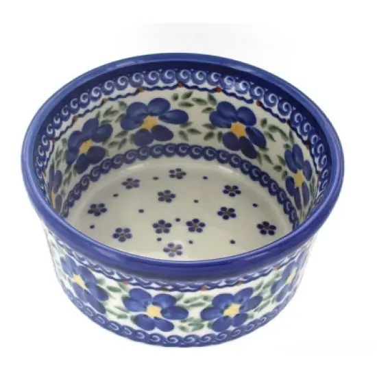 Blue Rose Polish Pottery 317 Vena Medium Bowl image {3}
