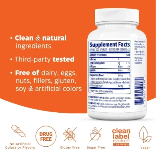 Enzymedica Natural Heartburn Hero Vegan Chews for Heartburn Relief - 42ct image {6}