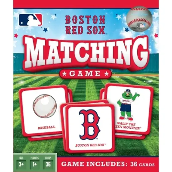 MasterPieces Officially Licensed MLB Boston Red Sox Matching Game for Kids and Families image {1}