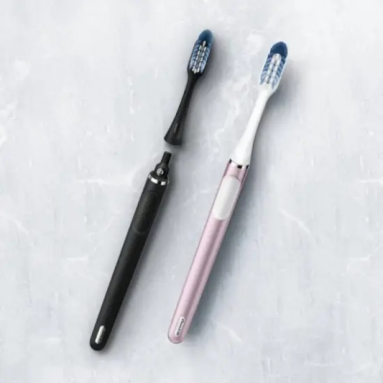 Oral-B Clic Manual Toothbrush with Magnetic Brush Holder - Metallic Rose image {3}