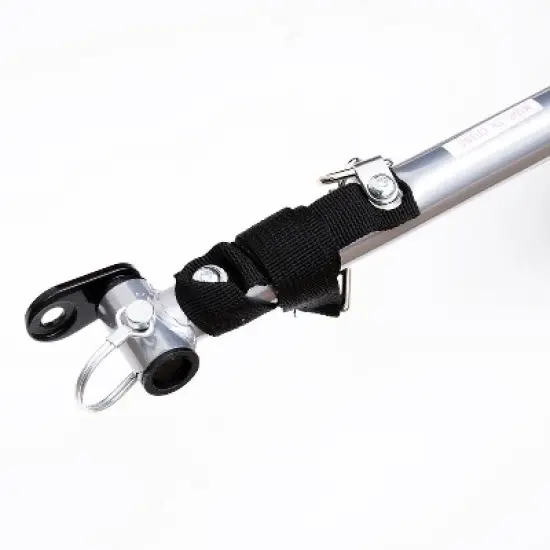 Aosom Dog Bike Trailer Pet Cart Bicycle Wagon Cargo Carrier Attachment for Travel with 3 Entrances Large Wheels for Off-Road & Mesh Screen image {5}