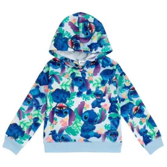 Disney Lilo & Stitch Girls French Terry Crossover Hoodie Toddler to Big Kid image {7}