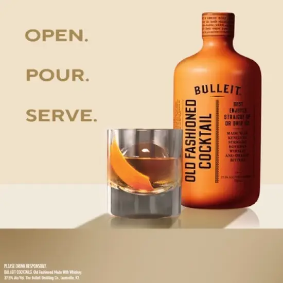 Bulleit Bourbon Old Fashioned Ready To Drink - 375ml Bottle image {3}