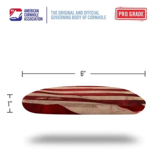 Cloth American Flag Synergy Pro Red Cornhole Bags (Set of 4) image {3}