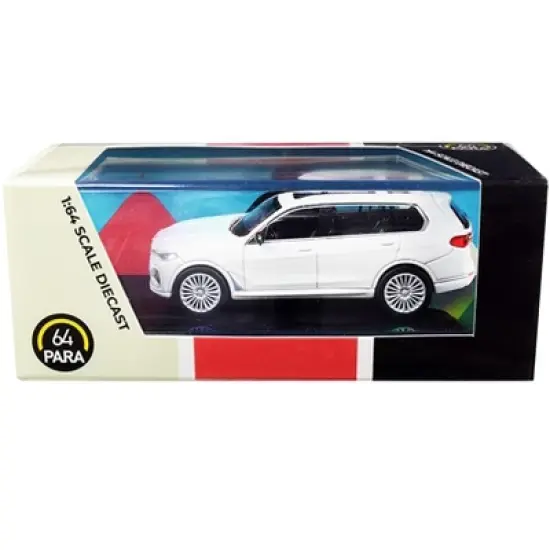 BMW X7 White 1/64 Diecast Model Car by Paragon image {2}