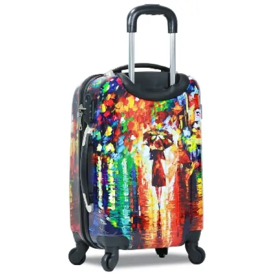 Dejuno 3-PC Lightweight Hardside Spinner Upright Luggage Set - Parisian Nights image {2}