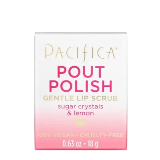 Pacifica Pout Polish Gentle Lip Scrub - Clear - 0.63oz image {2}