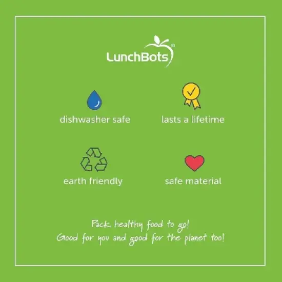 LunchBots Large Silicone Build-a-Bento Box image {8}