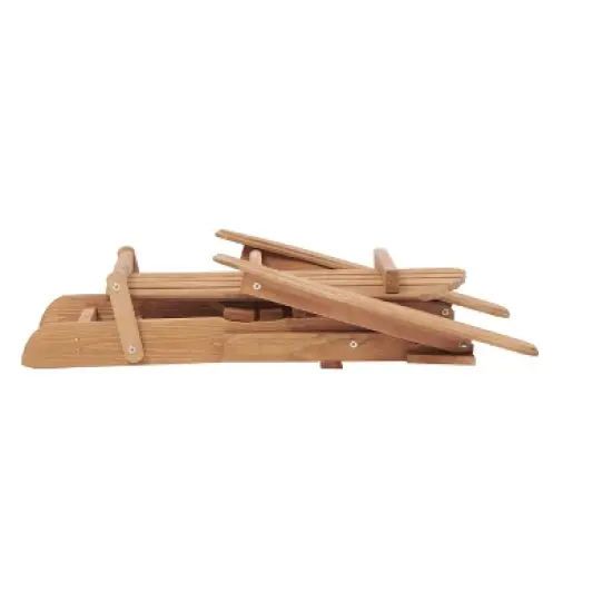 TIRAMISUBEST 2PCS Folding Beach Chairs - Solid Wood Patio Lounge Chairs for Backyard, Poolside & Fire Pit, Half-Assembled, Easy Storage image {7}