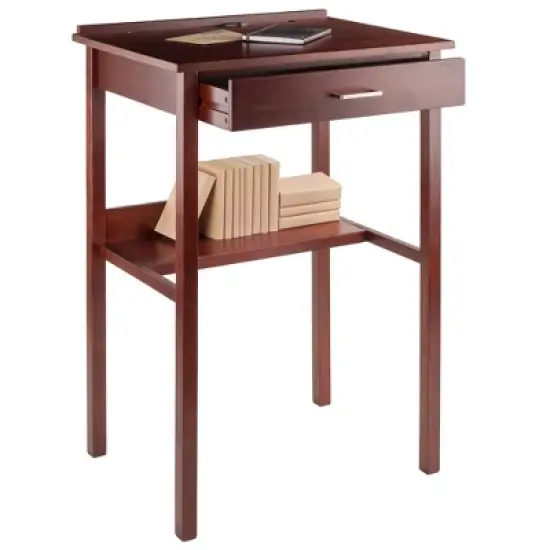 Ronald High Desk Walnut - Winsome image {7}