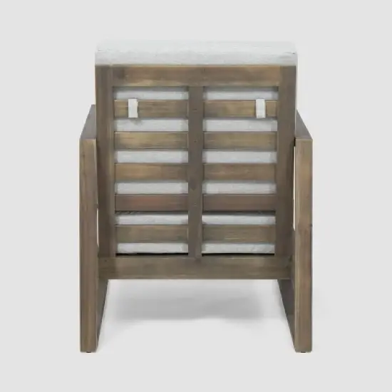 Belgian 2pk Acacia Wood Club Chair - Christopher Knight Home image {4}