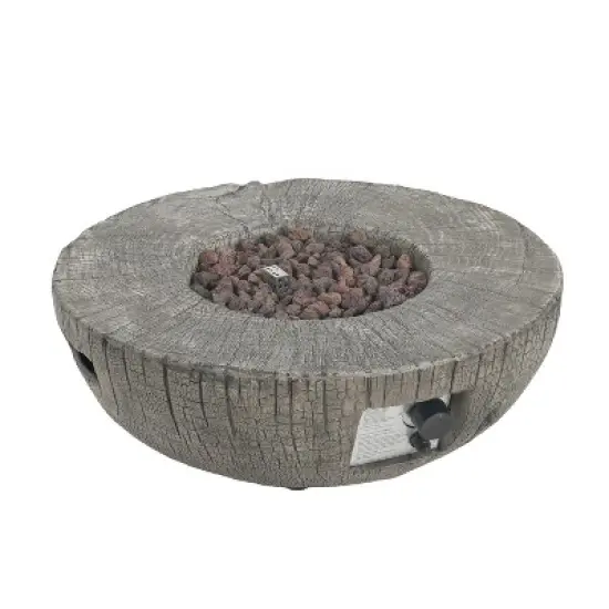 Christopher Knight Home Wally Patio 30,000 BTU Lightweight Concrete Propane Fire Pit image {3}