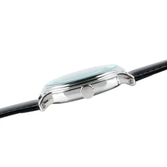 Men's Marvel Captain America Vintage Shiny with Alloy Case - Black image {4}