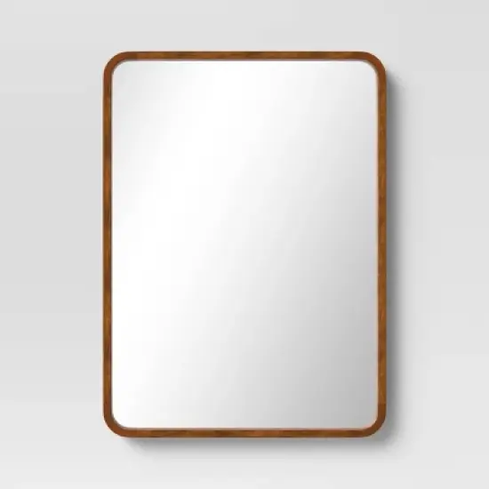 22" x 30" Rounded Corner Wood Wall Mirror - Threshold&trade; image {6}