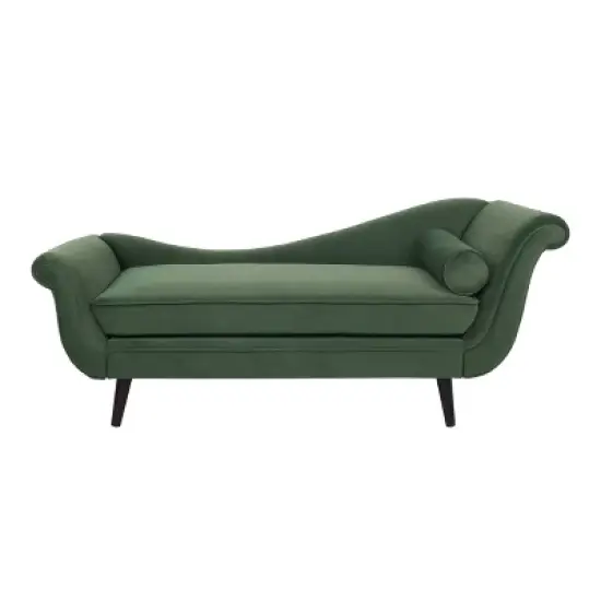 Calvert Contemporary Scroll Arms Velvet Chaise Lounge - Christopher Knight Home image {10}