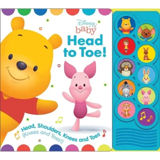 Disney Baby Winnie the Pooh - Head to Toe! Listen and Learn 10-Button Sound Board Book image {4}