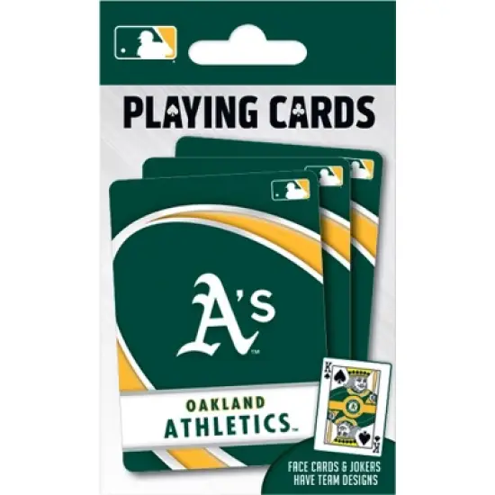 MasterPieces Officially Licensed MLB Oakland Athletics Playing Cards - 54 Card Deck for Adults image {5}
