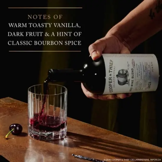Cooper & Thief Bourbon Barrel-Aged Red Blend Wine - 750ml Bottle image {3}