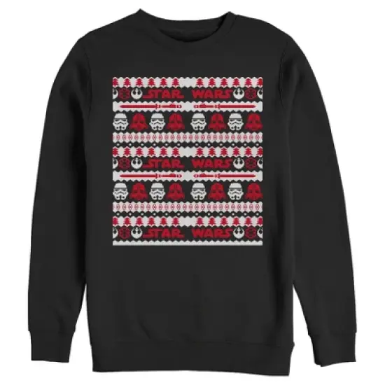 Men's Star Wars Ugly Christmas Dark Side Helmets Sweatshirt image {2}