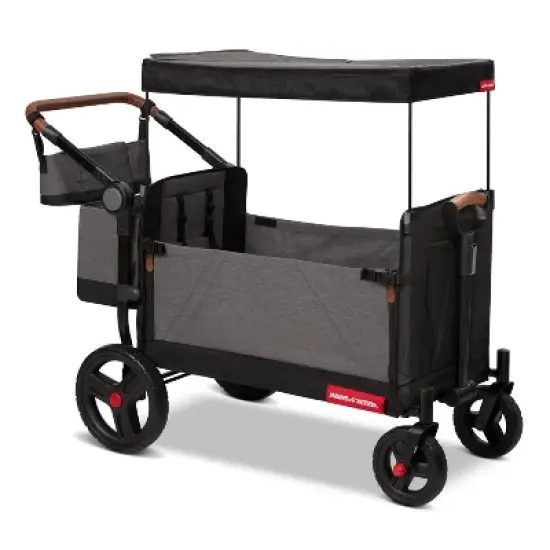 Radio Flyer Atlas Kid and Cargo Stroller Wagon - Gray image {12}