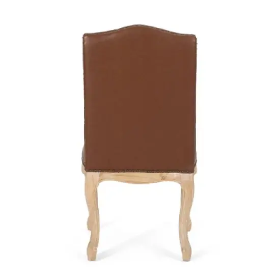 2pk Shylo Contemporary Faux Leather Dining Chairs - Christopher Knight Home image {5}