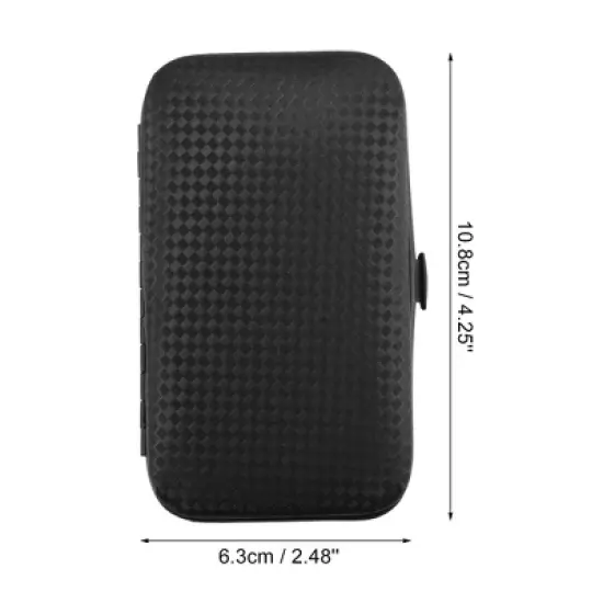 Unique Bargains Travel Stainless Steel Professional Manicure Set Black 1 Set image {3}