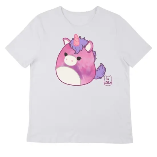 Squishmallows Lola Crew Neck Short Sleeve Women's White T-shirt image {2}