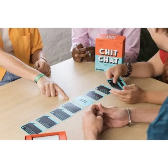 Asmodee Chit Chat Card Game: Numbers Focus, Party Fun, 4-10 People, 10-Minute Play, Complete Set image {4}
