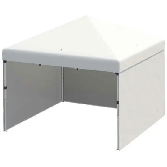 Resenkos Patio Garden Pergola, Pergola Canopy,10' x 10' Pop Up Canopy Tent with 3 Sidewalls, Leg Weight Bags and Carry Bag, Cream Cream White image {10}