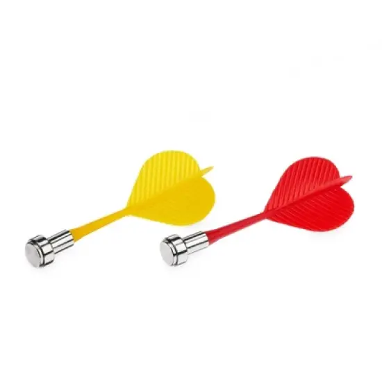 Foster & Rye Double Sided Games Set with Magnetic Dart Board and Hunting Target Bullseye Drinking Game, Hang Anywhere, Includes 6 Darts image {4}