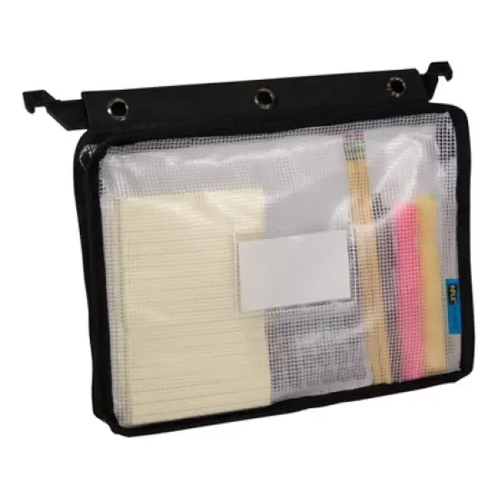 Innovative Storage Designs Expanding Zipper Pouch, Clear Mesh, Pack of 3 image {3}