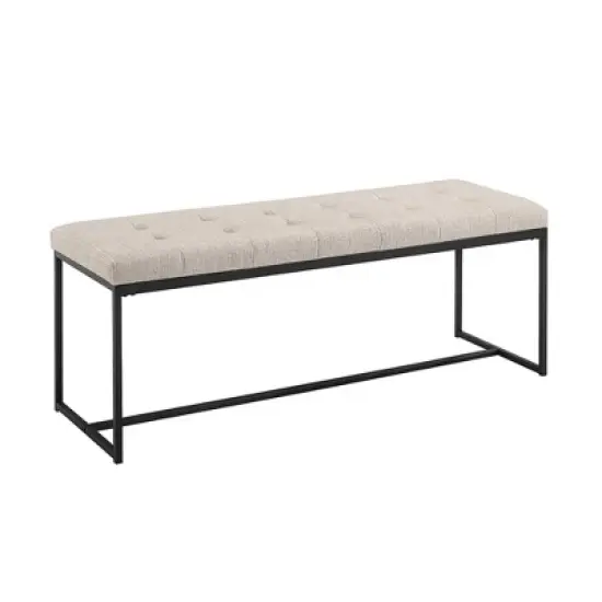 48" Upholstered Bench with Metal Base - Saracina Home image {8}
