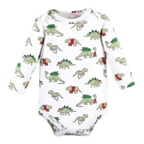 Hudson Baby Infant Boy Long-Sleeve Bodysuits and Pants, Christmasaurus image {3}