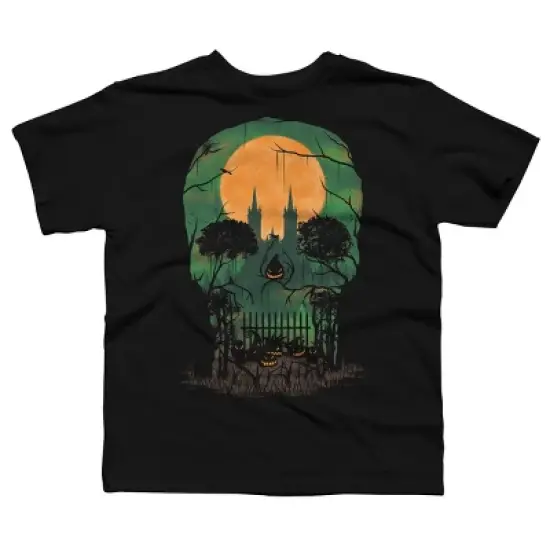 Boy's Design By Humans Skull Grave By designpro44 T-Shirt image {4}
