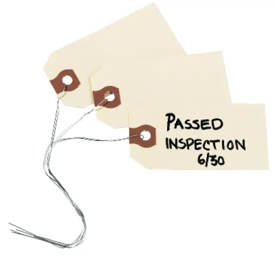 Avery Shipping Tags with Wire, 11.5 pt. Stock, 3-3/4" x 1-7/8", 1,000 Manila Hang Tags (12603) image {3}